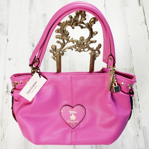 Juicy Couture Handbags - Juicy Couture Flamingo Pink Rule Breaker Purse.